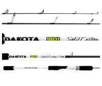Vara Dakota 6-12LB - 1.8M - Carbono Maciça - Ação Rápida - Inteiriça - Cabo EVA -  Albatroz - Foto 2