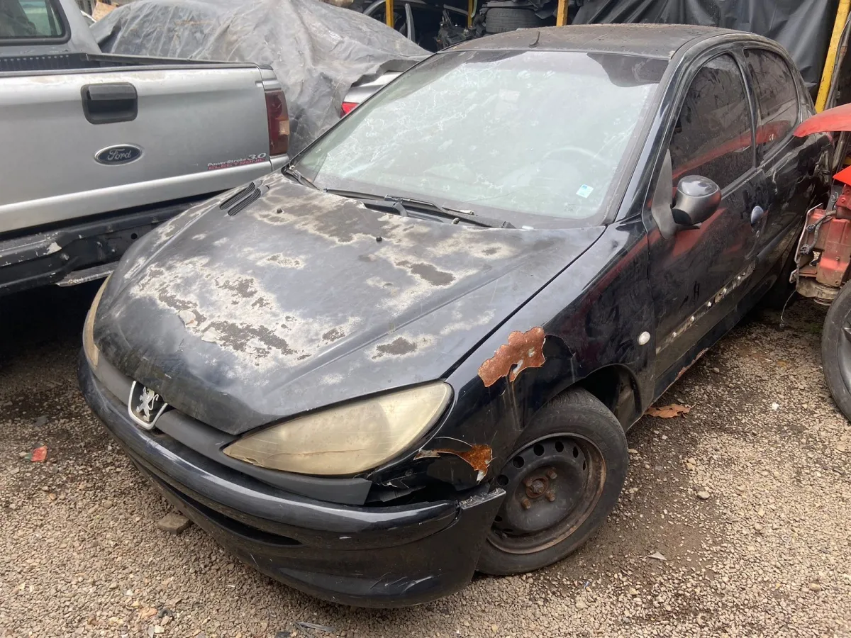 SUCATA RETIRADA DE PEÇAS PEUGEOT  206 2001 2002 1.0 16v