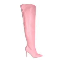 Bota Over the Knee Aisha Rosa Flamingo com Numeração Especial em Promoção