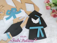 G1.790 Gabarito de Moldes  em MDF  Enfeite Formatura Grande