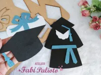 G1.790 Gabarito de Moldes  em MDF  Enfeite Formatura Grande - Foto 2