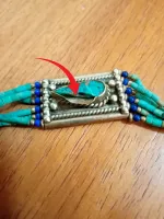 Colar Nepal - Prata & Pedras - Pequeno defeito - Foto 5