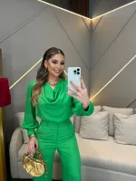 BLUSA MANGA LONGA VERDE - Foto 2