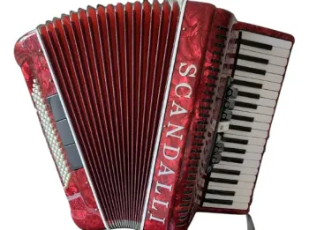 Acordeon / Sanfona Scandalli 120 Baixos Vermelha