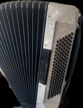 Acordeon - Sanfona Todeschini 80 Baixos Branca - Foto 2