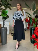 SAIA MAX MIDI PRETA (Não acompanha cinto) - Foto 2