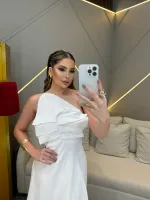 VESTIDO MAX MIDI DETALHE FOLHA LINHO - Foto 5