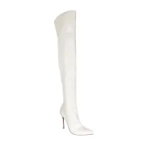 Bota Over the Knee Aisha Off White em Promoção - Foto 2
