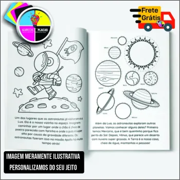 Livreto Revista  Colorir Personalizada kit  15x21 - Foto 2