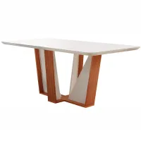 Mesa Veneza 135X90 com 4 cadeiras madeira 1.35x90 - Foto 2