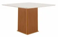 Mesa Riviera 90x90 com 4 cadeiras de madeira - Foto 3