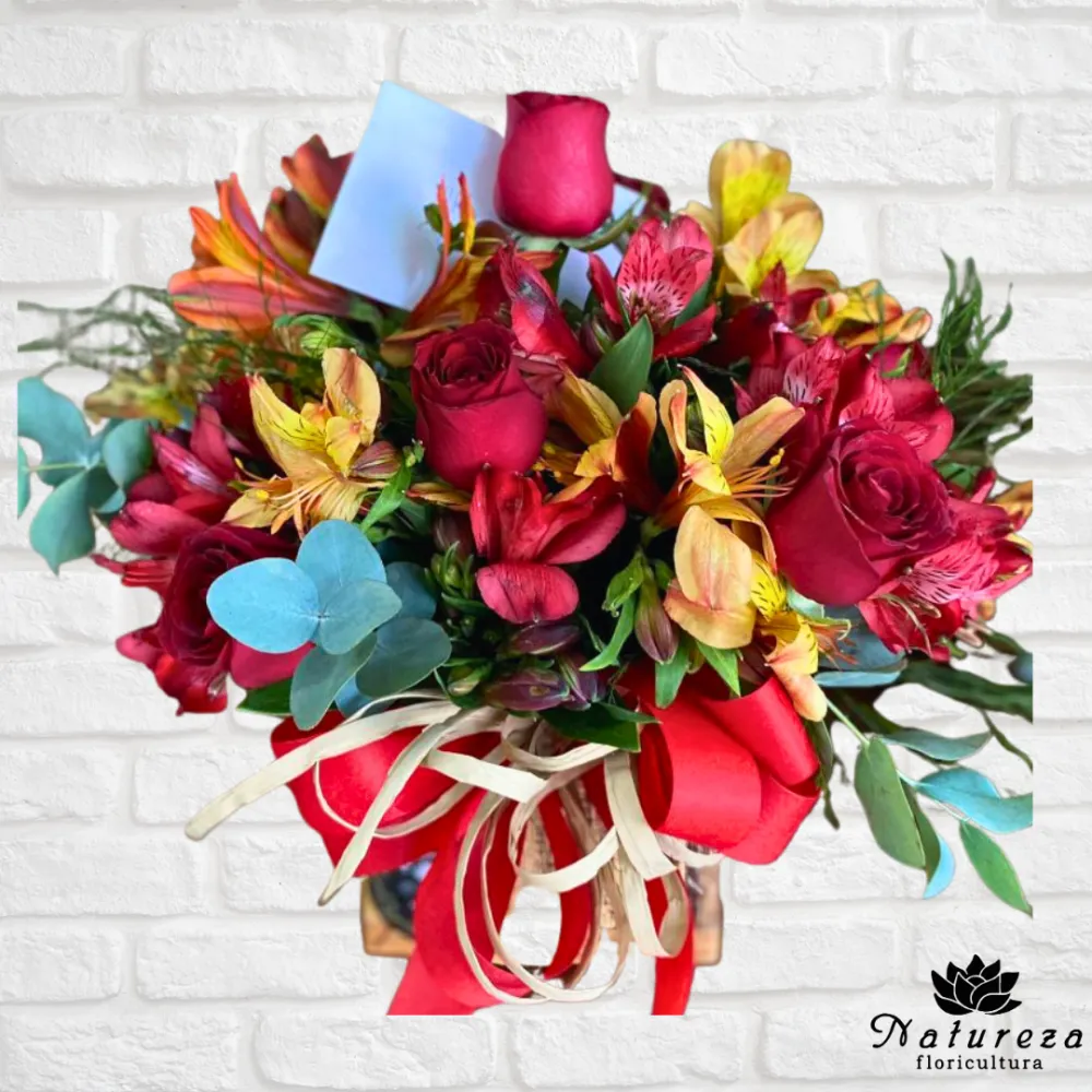 Arranjo  Rosas e Astromélias Imagem