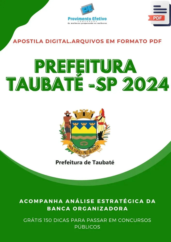 Apostila Taubaté 2024 Assistente Social