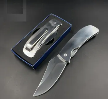 CANIVETE DE AÇO INOX MONOBLOCO COM CLIP S/ PARAFUSO - S/ FURO NA LAMINA CJ-65