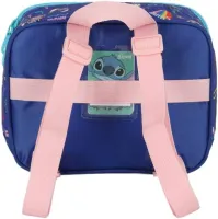Mochila com rodas + lancheira original Stitch azul IC4132SC - Foto 9