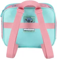 Mochila com rodas + lancheira original Stitch verde IC4132SC - Foto 8