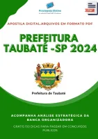 Apostila Pref Taubaté DENTISTA 2024