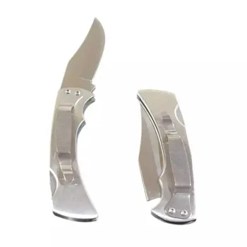 CANIVETE AÇO INOX TIPO AMERICANO C/ TRAVA DE BOLSO SLK-D70 - Foto 2