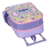 Mochila com rodas + lancheira original Stitch verde IC41542SC - Foto 6