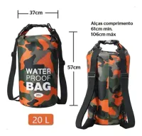 Bolsa Saco Estanque Mochila Impermeável 20 Litros Com Alça (consultar cores disponiveis) - Foto 4