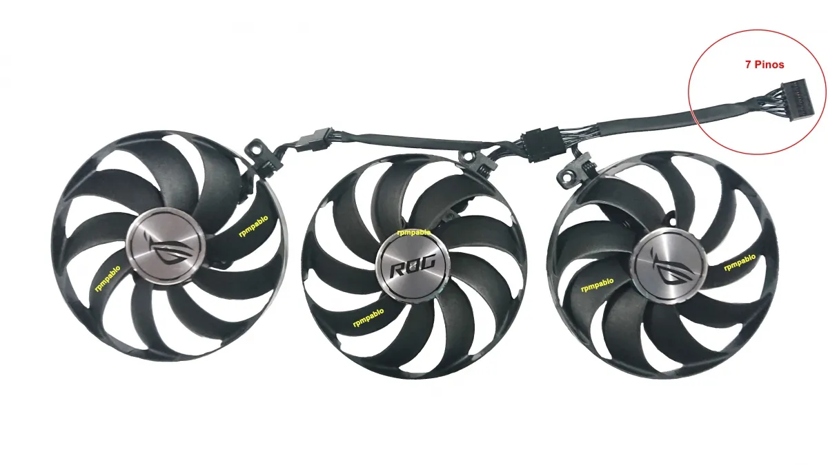 Triple Cooler Placa De Vídeo Asus Rog Strix Rtx 3050 / 3060 Imagem