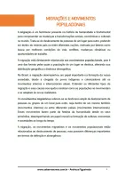 698 - Geografia - População Mundial e Questões Demográficas - Migrações e Movimentos Populacionais - 9º ano - PDF com X páginas - Foto 2