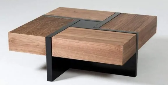 Mesa de centro Moshai com gavetas