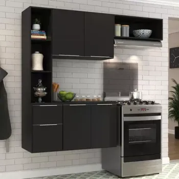 Armário Cozinha Compacta Com Balcão Sofia Multimóveis