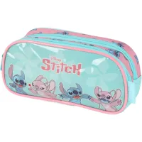 ESTOJO ESCOLAR LUXCEL DUPLO STITCH VERDE EI41534SC - Foto 3