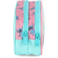 ESTOJO ESCOLAR LUXCEL DUPLO STITCH VERDE EI41534SC - Foto 4
