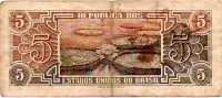 C111 - 5 Cruzeiros - Série 001 - Índio - Data: 1961 - BC - Foto 2