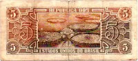C111 - 5 Cruzeiros - Série 003 - Índio - Data: 1961 - BC - Foto 2