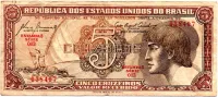 C111 - 5 Cruzeiros - Série 003 - Índio - Data: 1961 - BC
