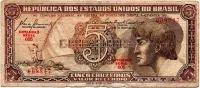 C111 - 5 Cruzeiros - Série 005 - Índio - Data: 1961 - R