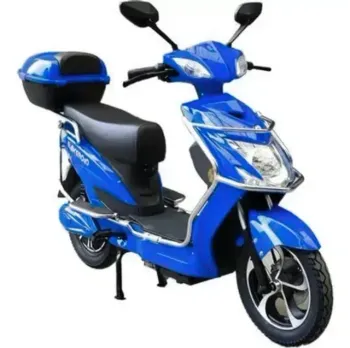 Moto Scooter Eletrica 1000w 40km Sem Cnh Azul Bateria 16a