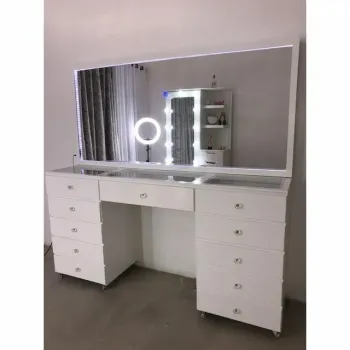 Penteadeira Camarim Luxo 1m85 Com Fita De Led