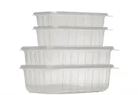 Pote Retangular Com Tampa 500ML GourMax 144UN - Foto 2