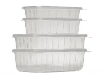 Pote Retangular Com Tampa 350ML GourMax 144UN - Foto 2