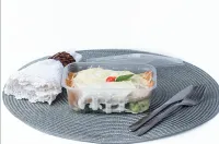 Pote Retangular Com Tampa 750ML GourMax 144UN - Foto 2