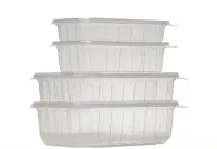 Pote Retangular Com Tampa 1000ML GourMax 144UN - Foto 2