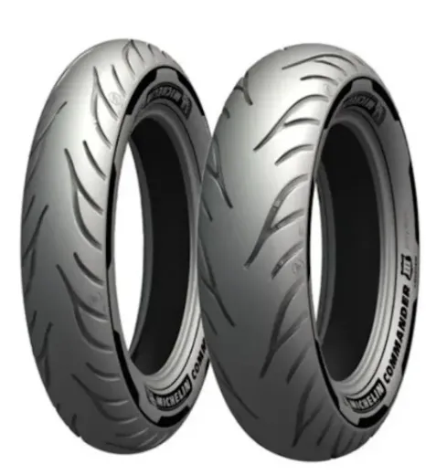 PNEUS MICHELIN COMMANDER 3 BLACKLINE 2011 A 2013 - 90/90-21 (Diant) e 150/80-16 (Tras)