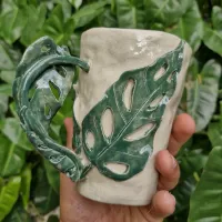 Caneca Monstera adansonii (12x9cm) - Foto 2