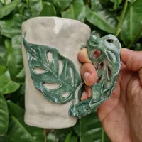 Caneca Monstera adansonii (12x9cm) - Foto 4