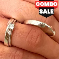 Combo Par de alianças plano  + Anel aparador - CAPT300 - Foto 3