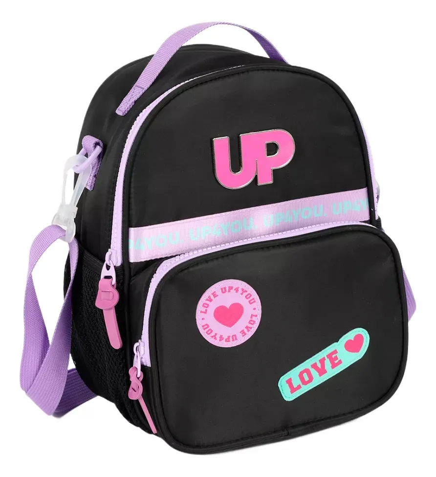 Lancheira UP4YOU 2 divisorias Preto LA49183UP Imagem