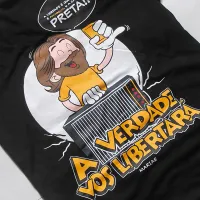 Baby look Caixa Preta e Copo Amarelo - Foto 2