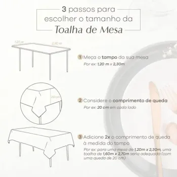 Toalha de Mesa  Dohler Requinte TJ-5796  - Foto 2