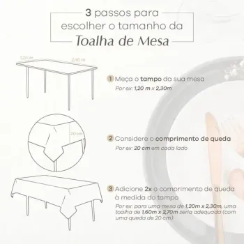  Toalha de Mesa  Dohler Requinte TJ-5796 cor12345 - Foto 2