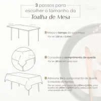  Toalha de Mesa  Dohler Requinte TJ-5796 cor12345 - Foto 2