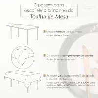 Toalha de Mesa Dohler Requinte TJ-5796 cor12347 - Foto 2